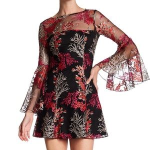 Jay Godfrey Embroidered Cocktail Dress